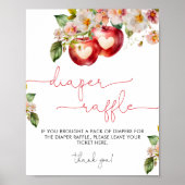 Appel van onze Eye Baby shower Luier Raffle Poster (Voorkant)