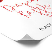 Appel van onze Eye Baby shower Luier Raffle Poster (Hoek)