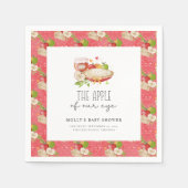 Appel van onze Eye Baby shower Papieren servetten (Voorkant)