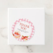 Appel van onze Eye Baby shower Ronde Bedankjes Labels (In situ)