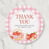 Appel van onze Eye Baby shower Ronde Bedankjes Labels (Voorkant)