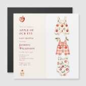 Appel van onze Eye Baby shower waterverf Magnetische Uitnodiging (Voorkant / Achterkant)