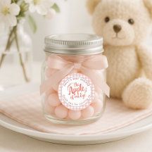 Appel van onze Eye Gingham Bedankt Baby shower