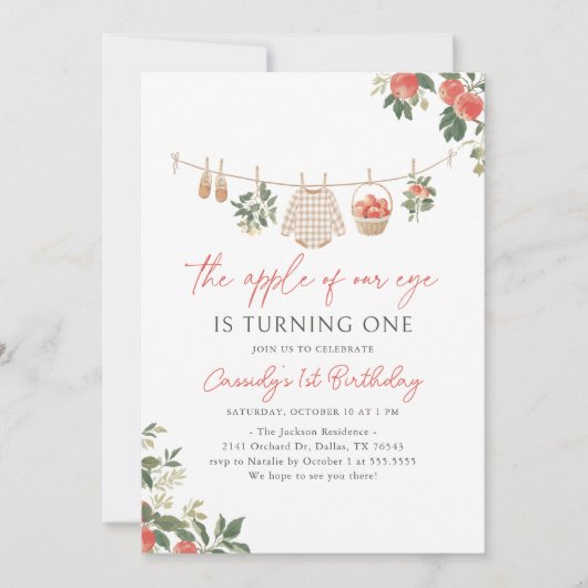 Appel van onze Eye Herfst 1e verjaardag Kaart (Voorkant)