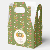 Appel van onze Eye Herfst Baby shower Groen Bedankdoosjes (Geopend)