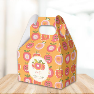 Appel van onze Eye Herfst Baby shower Groen Bedankdoosjes