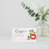 Appel van onze Eye Herfst Luier Raffle Baby shower Informatiekaartje (Staand voorkant)