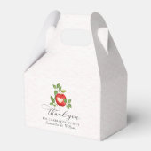 Appel van onze Eye Herfst Oogst Rustiek Baby showe Bedankdoosjes (Achterkant)