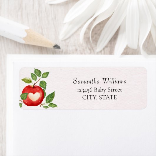 Appel van onze Eye Herfst Oogst Rustiek Baby showe Etiket (Insitu)