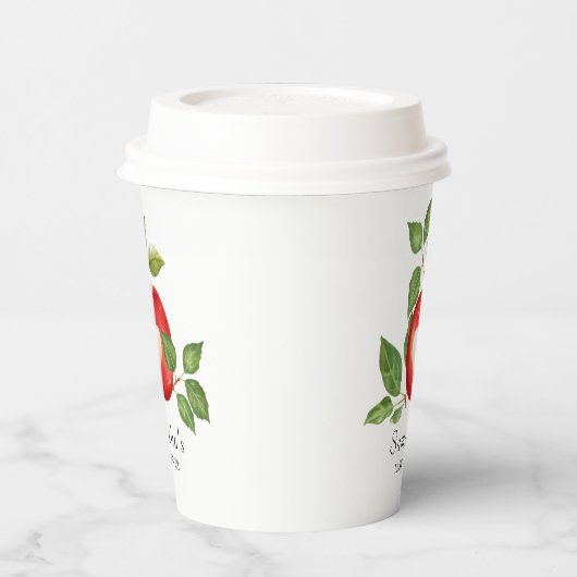 Appel van onze Eye Herfst Oogst Rustiek Baby showe Papieren Bekers (Links)