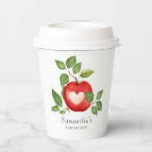 Appel van onze Eye Herfst Oogst Rustiek Baby showe Papieren Bekers (Achterkant)