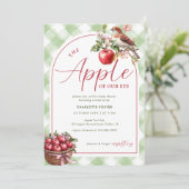 Appel van onze Eye Rustic Herfst Baby shower Kaart (Staand voorkant)