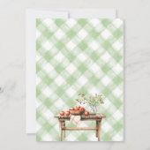 Appel van onze Eye Rustic Herfst Baby shower Kaart (Achterkant)