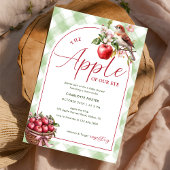 Appel van onze Eye Rustic Herfst Baby shower Kaart