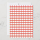 Appel van onze Herfst Red Gingham eerste verjaarda Kaart (Achterkant)