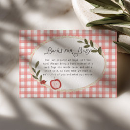 Appel Van Onze Ogen Baby Shower Boeken voor Baby Informatiekaartje