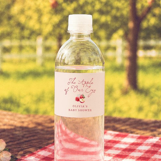 Appel Van Onze Ogen Baby Shower Waterfles Etiket