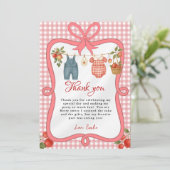 Appel van onze ogen Fruit Baby shower Bedankt Card Kaart (Staand voorkant)