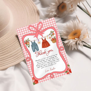 Appel van onze ogen Fruit Baby shower Bedankt Card Kaart