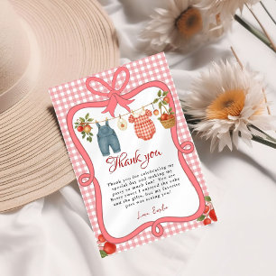 Appel van onze ogen Fruit Baby shower Bedankt Card Kaart