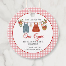Appel van onze ogen Fruit Herfst baby shower dank  Bedankjes Labels