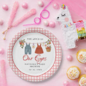 Appel van onze ogen Fruit Herfst baby shower dank  Papieren Bordje (Feest)