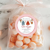 Appel van onze ogen Fruit Herfst baby shower dank  Ronde Sticker