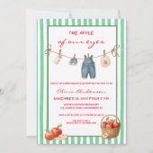 Appel van onze ogen groene Baby Shower Kaart (Voorkant)