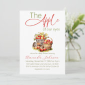 Appel van Onze Ogen Herfst Basket Baby shower Kaart (Staand voorkant)