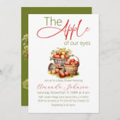 Appel van Onze Ogen Herfst Basket Baby shower Kaart (Voorkant / Achterkant)