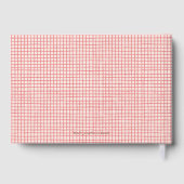 Appel Van Onze Ogen Rood Gingham Baby Shower Gastenboek (Achterkant)