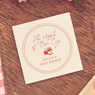 Appel Van Onze Ogen Vintage Baby Shower Servet