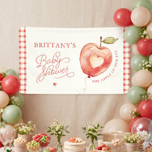 Appel van onze oog baby shower banner