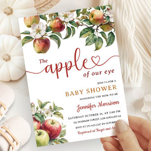 Appel van onze oog Baby Shower Herfst Geslacht Neu Kaart