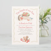 Appel van onze oog Baby Shower Kaart (Staand voorkant)
