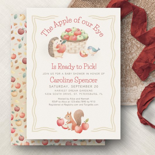 Appel van onze oog Baby Shower Kaart