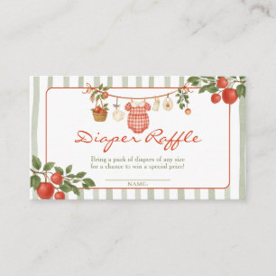 Appel van onze oog Baby Shower Luier Raffle Informatiekaartje