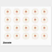 Appel van onze oog baby shower sticker (Vel)