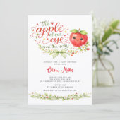 Appel van Onze Oog Baby Shower Uitnodiging (Staand voorkant)
