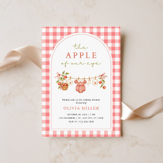 Appel van onze oog baby shower uitnodiging meisje