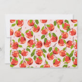 Appel van onze Oog Bloemen Foto Meisje's 1e verjaa Kaart (Achterkant)