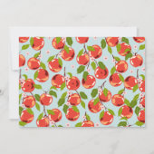 Appel van onze Oog Bloemen Fotojongen's 1e verjaar Kaart (Achterkant)