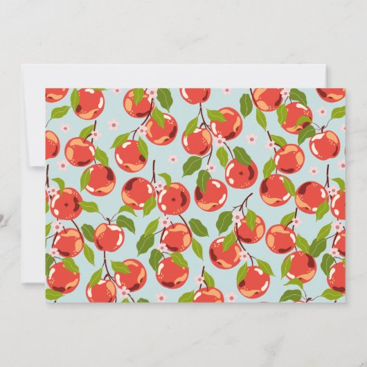 Appel van onze Oog Bloemen Fotojongen's 1e verjaar Kaart (Achterkant)