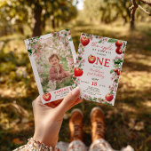 Appel van onze Oog Bloemen Herfst Foto Eerste Verj Kaart