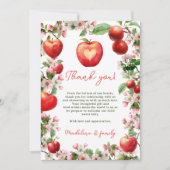 Appel van Onze Oog Bloemen Orchard Herfst Baby sho Bedankkaart (Voorkant)