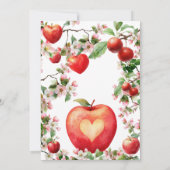 Appel van Onze Oog Bloemen Orchard Herfst Baby sho Bedankkaart (Achterkant)