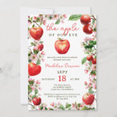 Appel van Onze Oog Bloemen Orchard Qr Baby shower Kaart (Voorkant)