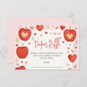 Appel van Onze Oog Herfst Baby shower Luier Raffle Informatiekaartje (Voorkant / Achterkant)