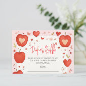 Appel van Onze Oog Herfst Baby shower Luier Raffle Informatiekaartje (Staand voorkant)