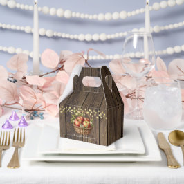 Appel van onze Oog Herfst Bloemenhout Baby shower Bedankdoosjes